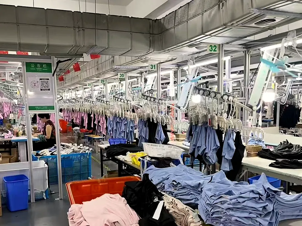 Garment sorting area